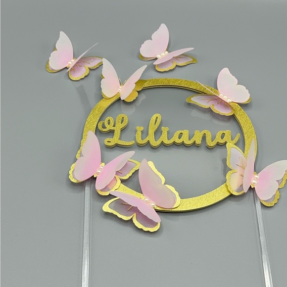 Cute Butterfly boho  cake topper - Picture 7 of 12